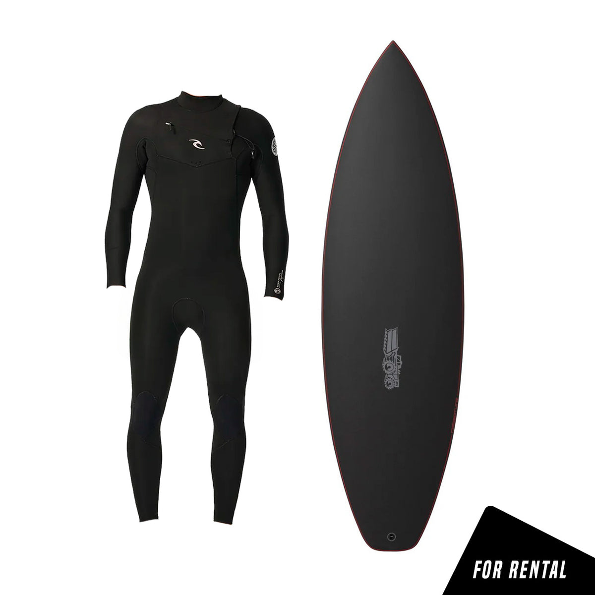 PREMIUM PACK | CARBON SURFBOARD + WETSUIT | 4 DAYS RENTAL