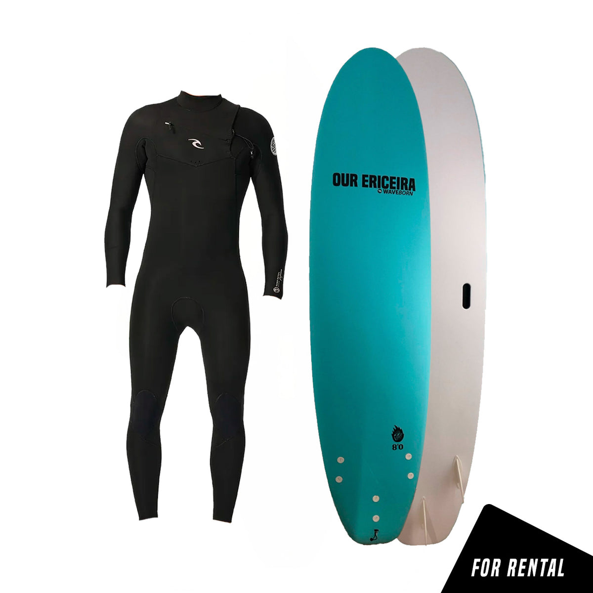 STARTER PACK | SOFTBOARD + WETSUIT | 4 DAYS RENTAL